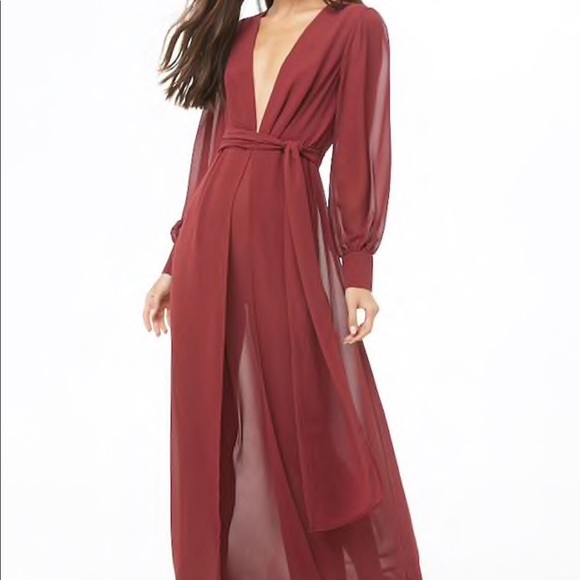 Floor length deep red dress - New With Tags! - Picture 2 of 4